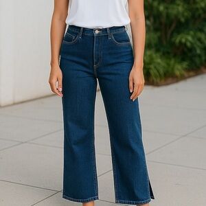 Riders By Lee Women’s 8 Blue Mom Jeans Bootcut Mid Rise Straight  EUC Denim